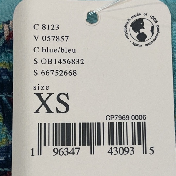 FREE People Blue Paisley Puff Sleeves Wide legs Jumpsuit size XS - Picture 6 of 11